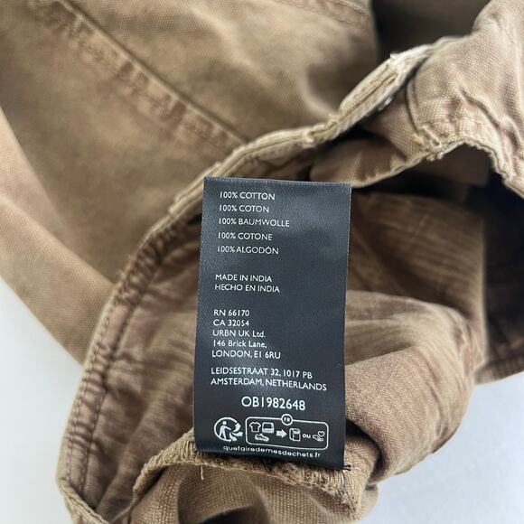 Free People We The Free NWT Supersonic Slim Crop Breen Brown Pants, Size 2 - Picture 13 of 13